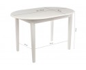 Стол раскладной Lugano butter white в Кургане