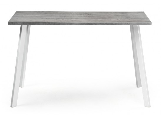 Деревянный стол Тринити Лофт 120х60 белый матовый / бетон в Кургане