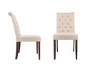 Стул Amelia dark walnut / fabric cream в Кургане