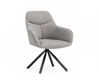 Стул на металлокаркасе Бартон 2 ткань мадера 22 / черный матовый