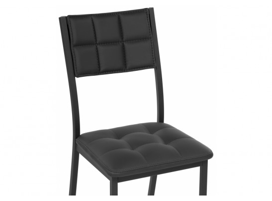 Стул на металлокаркасе Бекал черный / черный матовый в Кургане