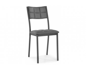 Стул на металлокаркасе Бекал темно-серый / графит