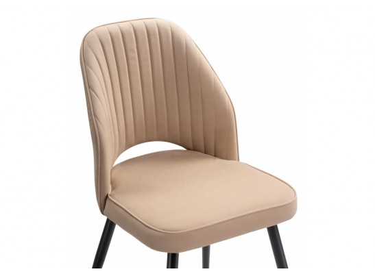 Стул на металлокаркасе Брейния velutto 05 / черный в Кургане