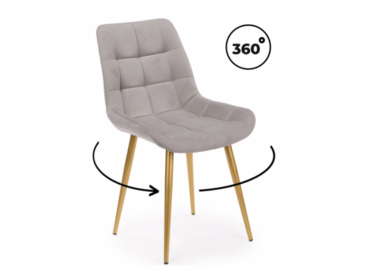 Стул на металлокаркасе Челси 360 К латте (zd 290) / золотой в Кургане