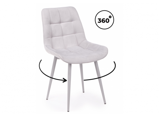 Стул на металлокаркасе Челси 360 К светло-серый (zd 960) / серый в Кургане