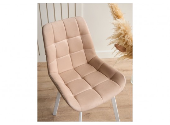 Стул на металлокаркасе Челси 360 П бежевый (zd 210) / белый в Кургане