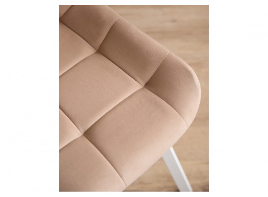 Стул на металлокаркасе Челси 360 П бежевый (zd 210) / белый в Кургане