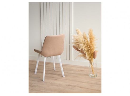 Стул на металлокаркасе Челси 360 П бежевый (zd 210) / белый в Кургане