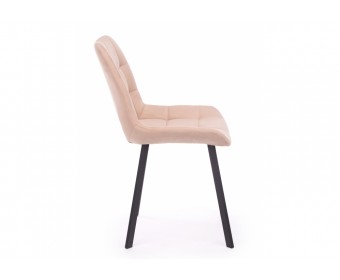 Стул на металлокаркасе Челси П бежевый (zd 210) / черный