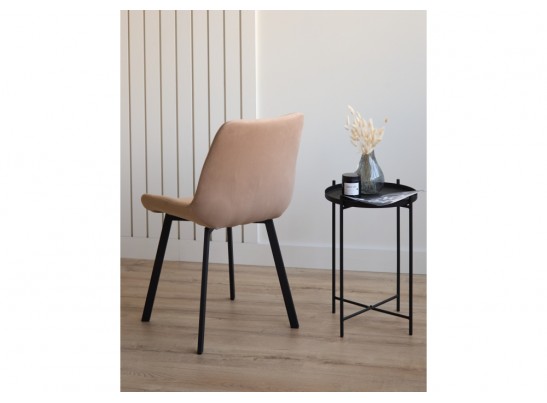 Стул на металлокаркасе Челси П бежевый (zd 210) / черный в Кургане