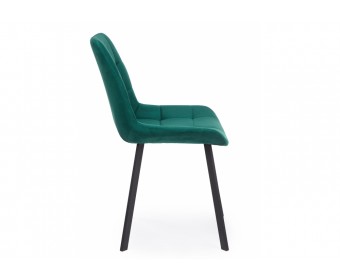 Стул на металлокаркасе Челси П зеленый (zd 667) / черный