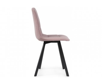 Стул на металлокаркасе Чилли розовый / черный