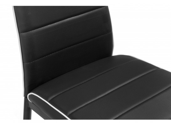 Стул на металлокаркасе DC2-001 black / white в Кургане