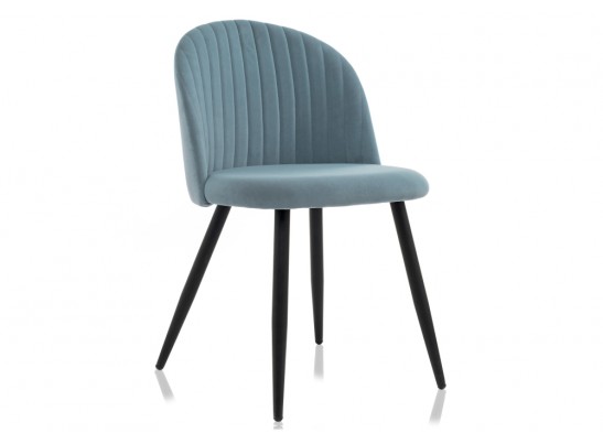 Стул на металлокаркасе Gabi 1 light blue / black в Кургане