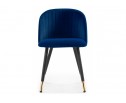 Стул на металлокаркасе Gabi dark blue / black / gold в Кургане