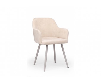 Стул на металлокаркасе Инфини латте (ocean 003) / серый