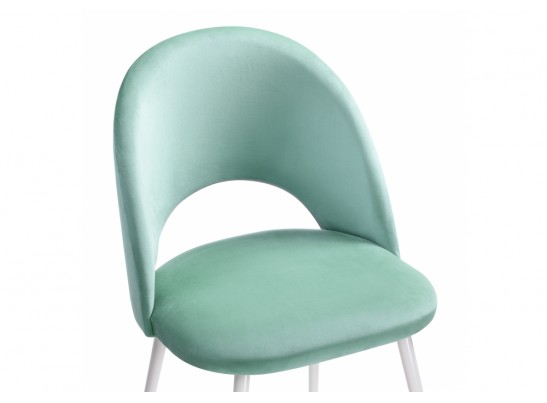 Стул на металлокаркасе Ирре confetti aquamarine / белый глянец в Кургане