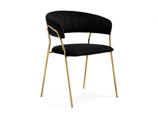 Стул на металлокаркасе Kamelia 1 black / gold в Кургане