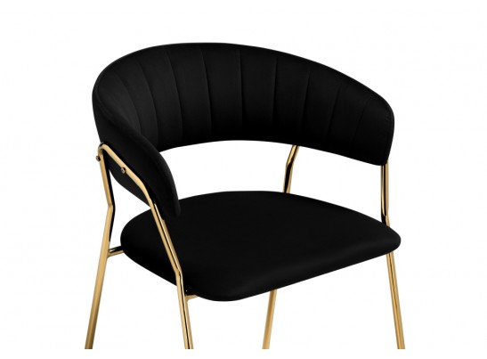 Стул на металлокаркасе Kamelia 1 black / gold в Кургане