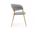 Стул на металлокаркасе Kamelia велюр светло-серый / золотой в Кургане