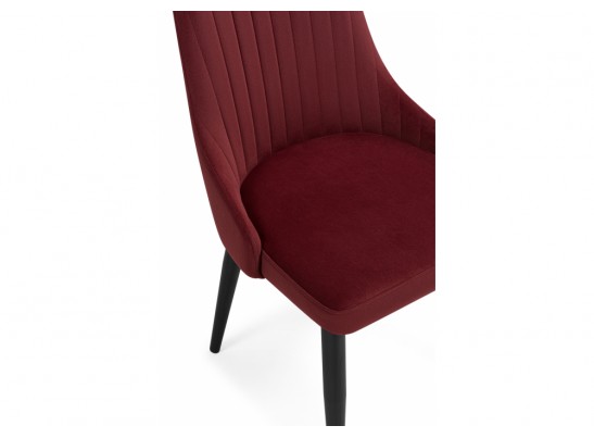 Стул на металлокаркасе Kora wine red / black в Кургане