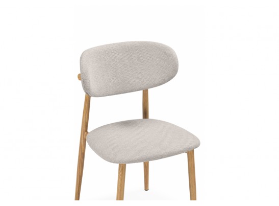 Стул на металлокаркасе Lisbon бежевый / цвет дерева в Кургане