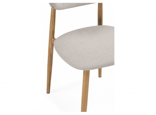 Стул на металлокаркасе Lisbon бежевый / цвет дерева в Кургане