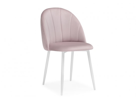 Стул на металлокаркасе Логан розовый / белый в Кургане