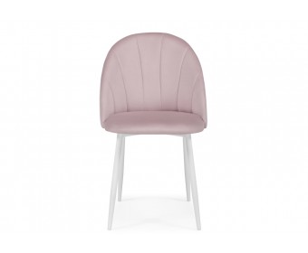 Стул на металлокаркасе Логан розовый / белый