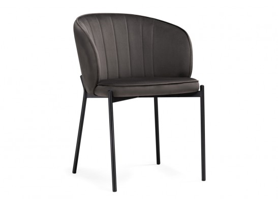 Стул на металлокаркасе Нейл серый / черный в Кургане