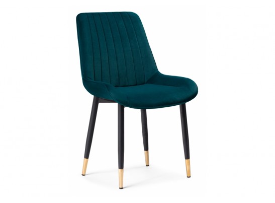 Стул на металлокаркасе Seda 1 green / gold / black в Кургане