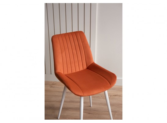 Стул на металлокаркасе Седа терракотовый (zd 432) / белый