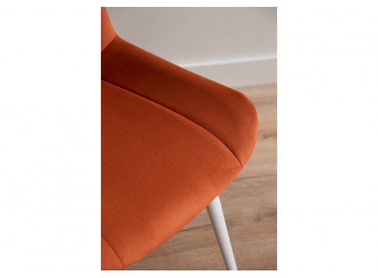 Стул на металлокаркасе Седа терракотовый (zd 432) / белый