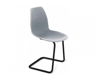 Стул на металлокаркасе SHT-ST29/S45-1 серый ral 7040 / черный муар