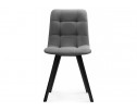 Стул на металлокаркасе Симпл темно-серый / черный в Кургане