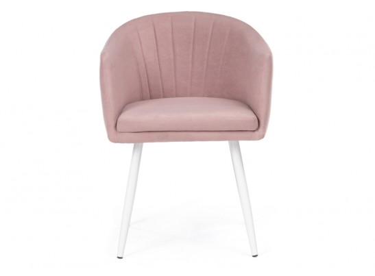 Стул на металлокаркасе Валета пыльно-розовый / белый в Кургане
