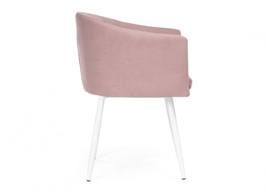 Стул на металлокаркасе Валета пыльно-розовый / белый в Кургане