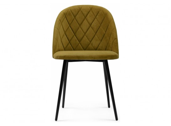 Стул на металлокаркасе Зест микровелюр 12 / черный глянец в Кургане