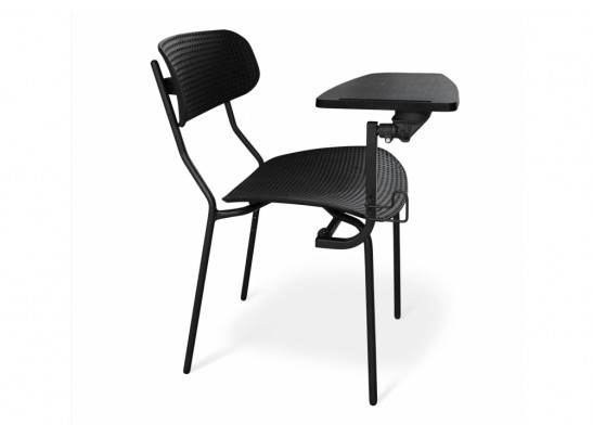 Стул на металокаркасе Sheffilton SHT-S85М-RD черный/черный муар в Кургане