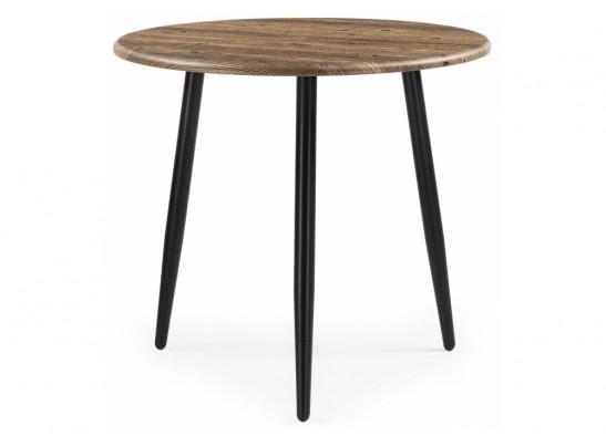 Журнальный столик Амрит 60х56 черный матовый / старое дерево в Кургане