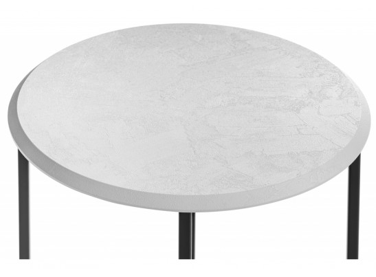 Журнальный столик Манеттия бетон белый в Кургане