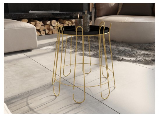 Журнальный столик SHT-CT6 золото / черный муар в Кургане