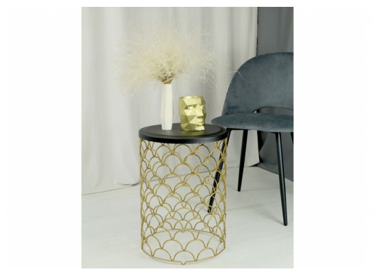 Журнальный столик SHT-CT24-1 золото / черный муар в Кургане