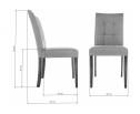 Стул Madina dark walnut / fabric grey в Кургане