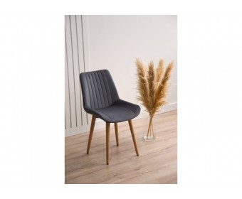 Деревянный стул Седа темно-серый (zd 995) / светлое дерево