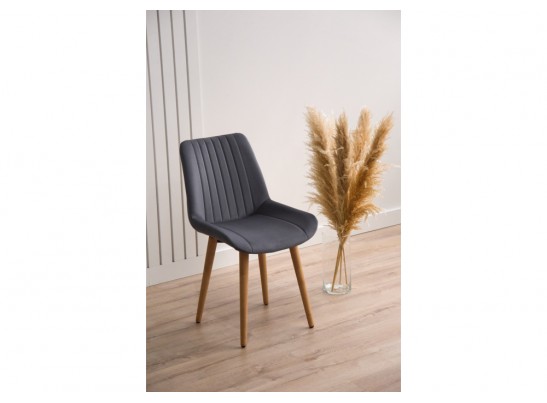 Деревянный стул Седа темно-серый (zd 995) / светлое дерево в Кургане