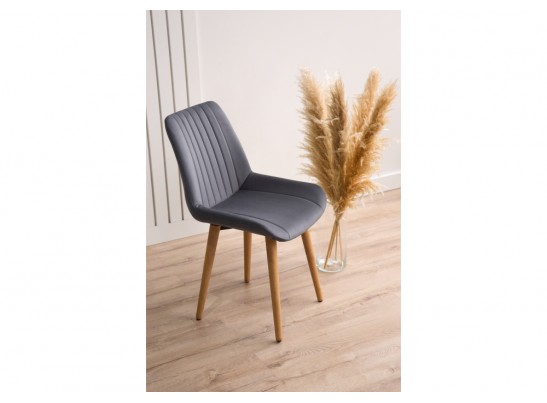 Деревянный стул Седа темно-серый (zd 995) / светлое дерево в Кургане