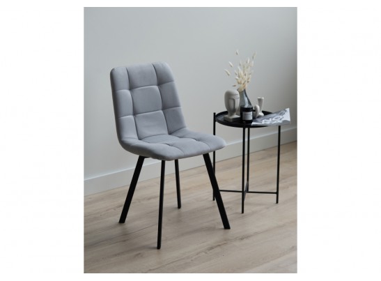 Стул на металлокаркасе Чилли светло-серый / черный в Кургане