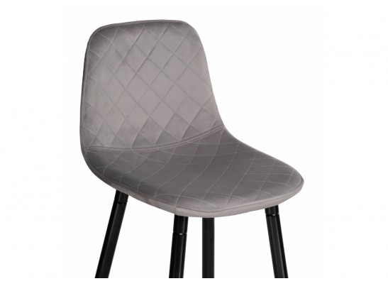 Барный стул Capri light gray / black в Кургане