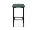Барный стул Лофт микровелюр катания изумруд / черный матовый в Кургане